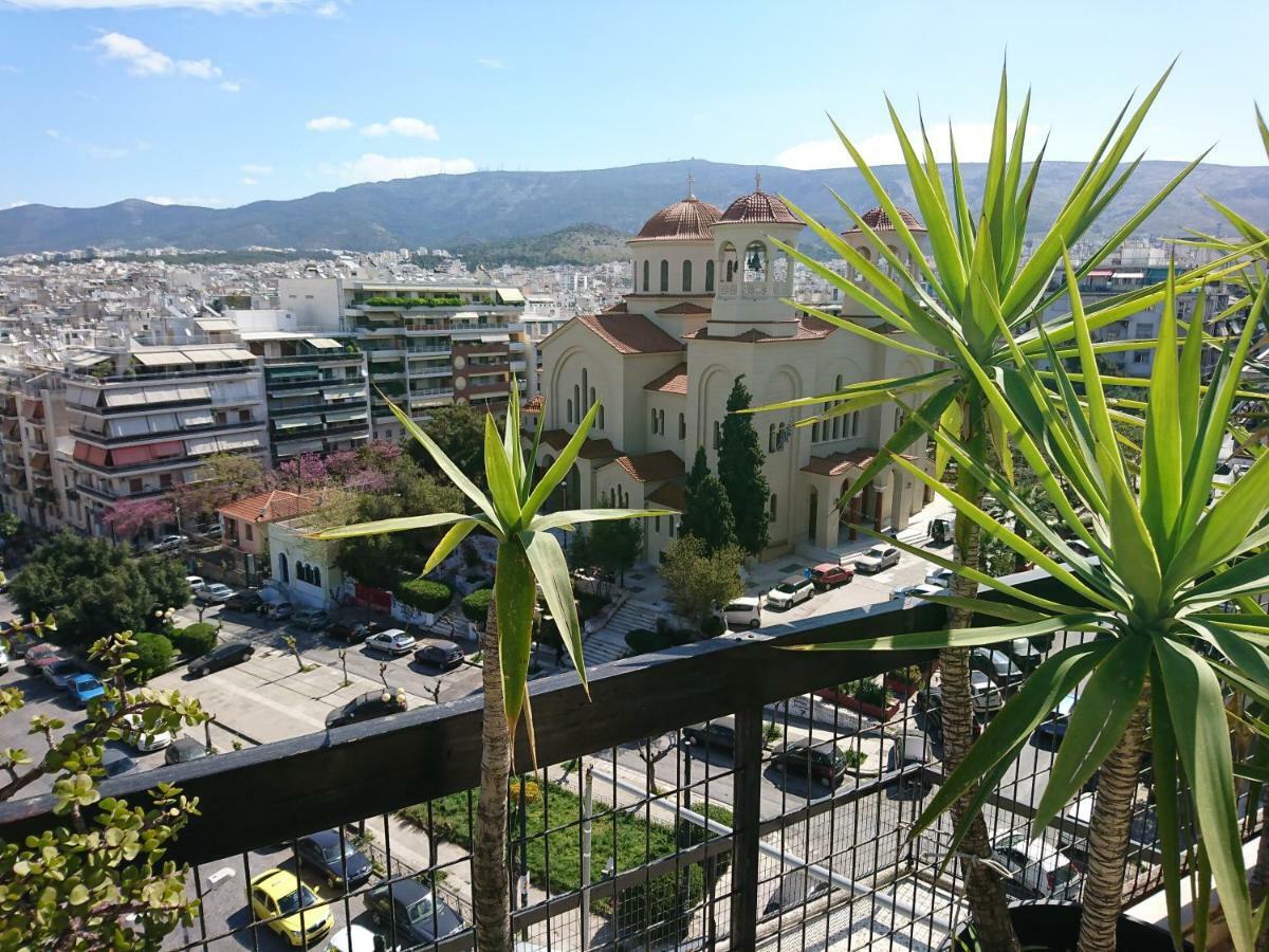 Pangsapuri 90 m² dengan 2 bilik tidur dan 1 bilik mandi peribadi di Pagrati Athens Luaran gambar