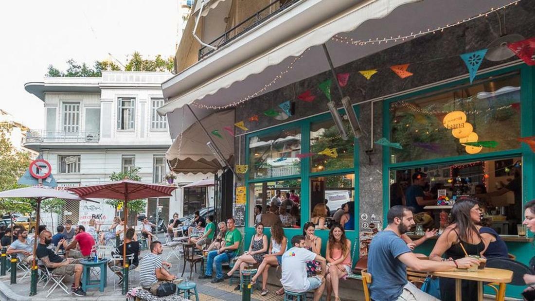 Pangsapuri 90 m² dengan 2 bilik tidur dan 1 bilik mandi peribadi di Pagrati Athens Luaran gambar