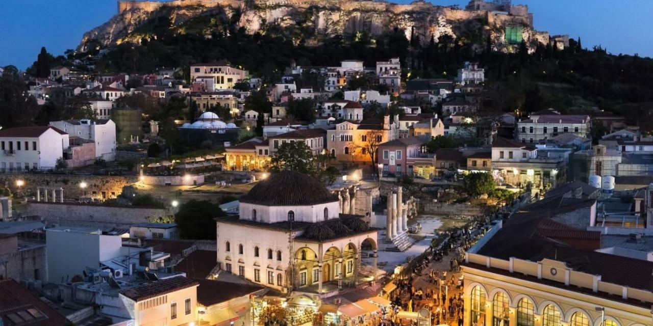Pangsapuri 90 m² dengan 2 bilik tidur dan 1 bilik mandi peribadi di Pagrati Athens Luaran gambar